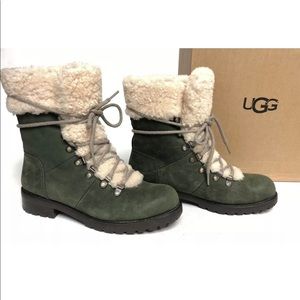 Ugg Fraser Snow Boots Leather Lace Up